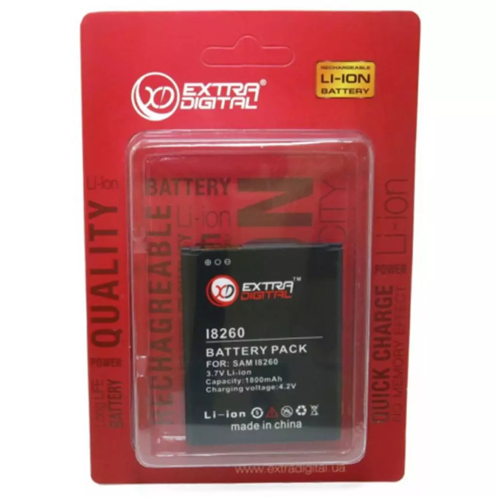 Аккумуляторная батарея для телефона Extradigital Samsung Galaxy GT-i8260 Galaxy Core (1800 mAh) (BMS6299) - 5 Аккумуляторная батарея для телефона Extradigital Samsung Galaxy GT-i8260 Galaxy Core (1800 mAh) (BMS6299) - 5