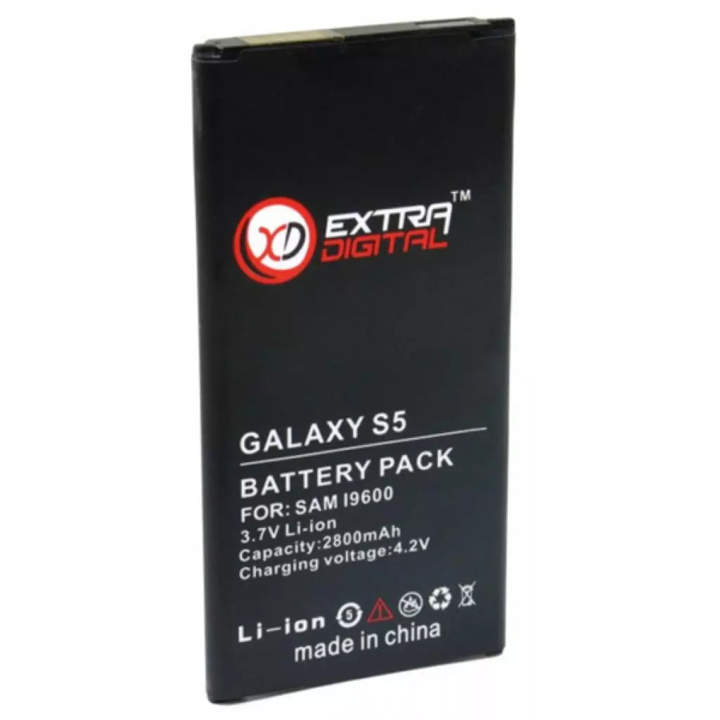 Аккумуляторная батарея для телефона Extradigital Samsung GT-i9600 Galaxy S5 (2800 mAh) (BMS1152) - 1