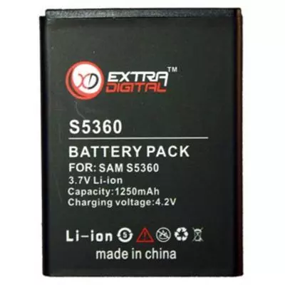 Аккумуляторная батарея для телефона Extradigital Samsung GT-S5360 Galaxy Y (1250 mAh) (BMS6319)