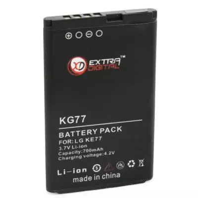Аккумуляторная батарея для телефона Extradigital LG KG77 (700 mAh) (DV00DV6058) - 1 Аккумуляторная батарея для телефона Extradigital LG KG77 (700 mAh) (DV00DV6058) - 1