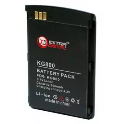 Аккумуляторная батарея для телефона Extradigital LG KG800 (1050 mAh) (DV00DV6044) - 1 Аккумуляторная батарея для телефона Extradigital LG KG800 (1050 mAh) (DV00DV6044) - 1