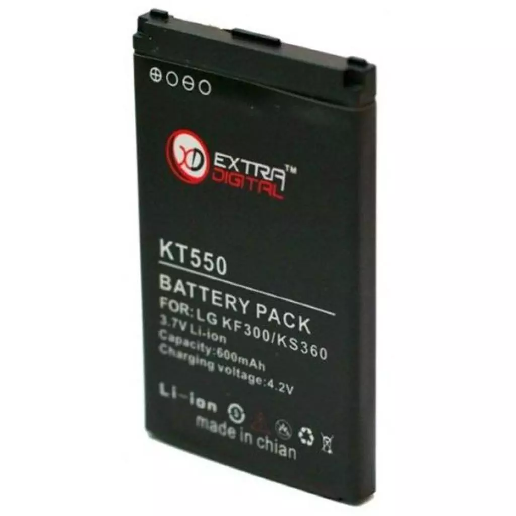 Аккумуляторная батарея для телефона Extradigital LG KF300 (600 mAh) (BML6242) - 1