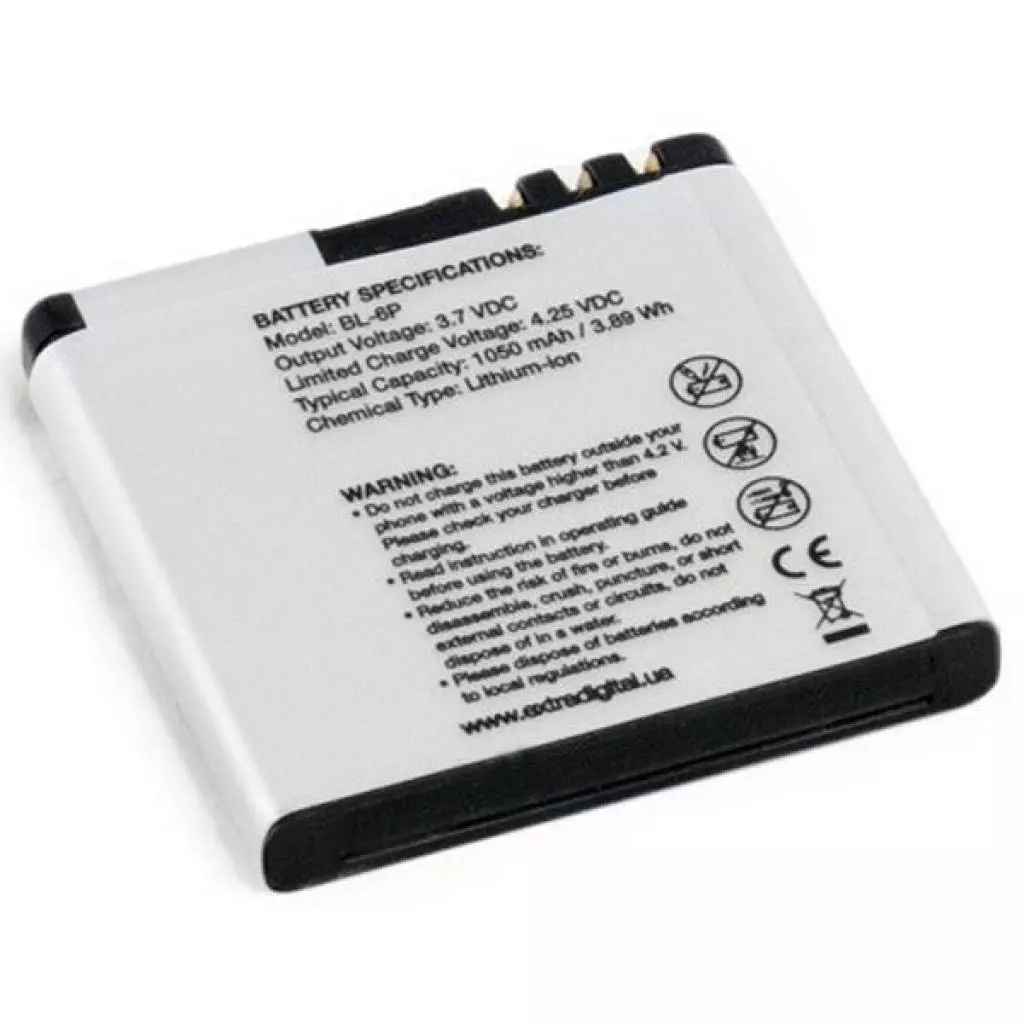 Аккумуляторная батарея для телефона Extradigital Nokia BL-6P (1050 mAh) (BMN6282) - 3