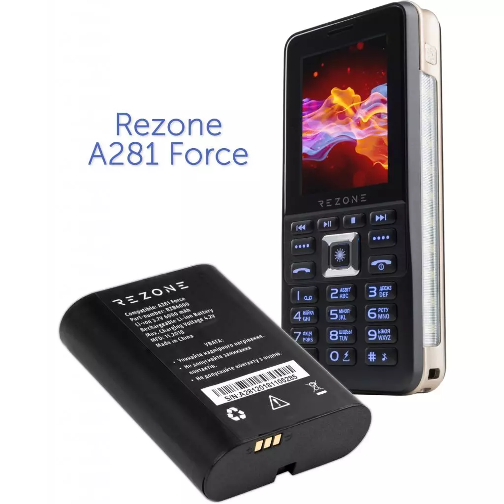 Аккумуляторная батарея для телефона Rezone for A281 Force 6000mah (BL-60D) - 3 Аккумуляторная батарея для телефона Rezone for A281 Force 6000mah (BL-60D) - 3