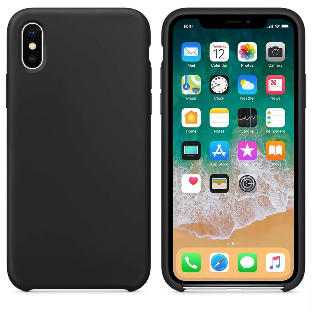 Чехол для моб. телефона Laudtec для iPhone X/XS liquid case (black) (LT-IXLC) - 1 Чехол для моб. телефона Laudtec для iPhone X/XS liquid case (black) (LT-IXLC) - 1
