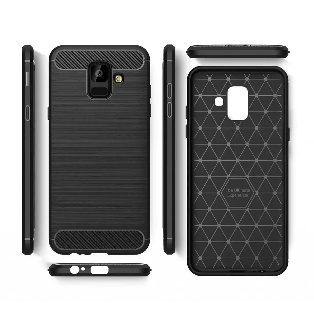 Чехол для моб. телефона Laudtec для Samsung J6 2018/J600 Carbon Fiber (Black) (LT-J600F) - 1 Чехол для моб. телефона Laudtec для Samsung J6 2018/J600 Carbon Fiber (Black) (LT-J600F) - 1