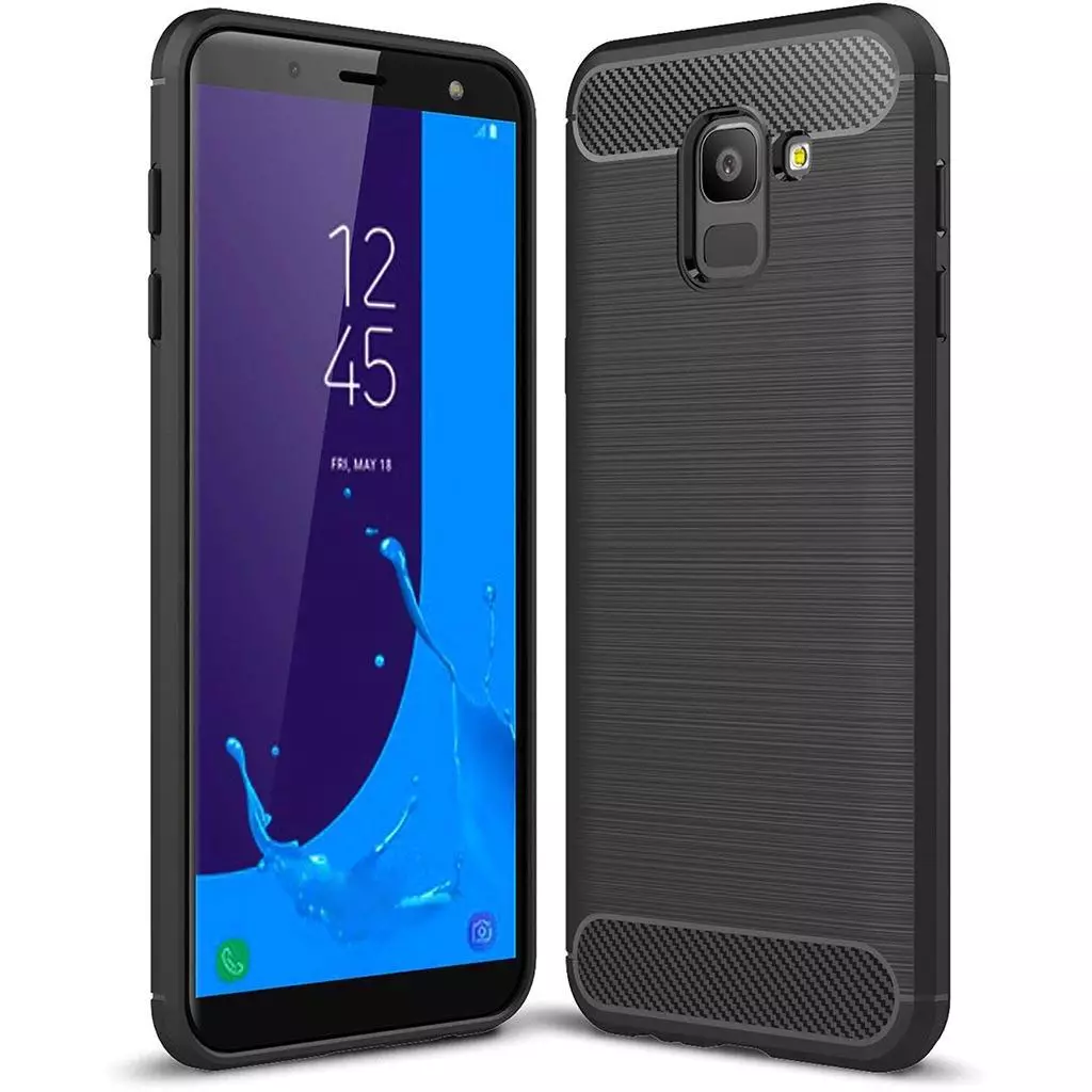 Чехол для моб. телефона Laudtec для Samsung J6 2018/J600 Carbon Fiber (Black) (LT-J600F)