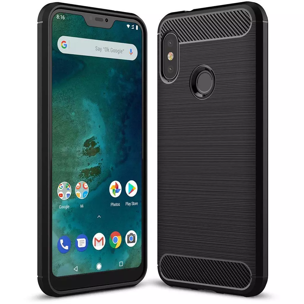 Чехол для моб. телефона Laudtec для Xiaomi Mi A2 Lite Carbon Fiber (Black) (LT-Mi6P)
