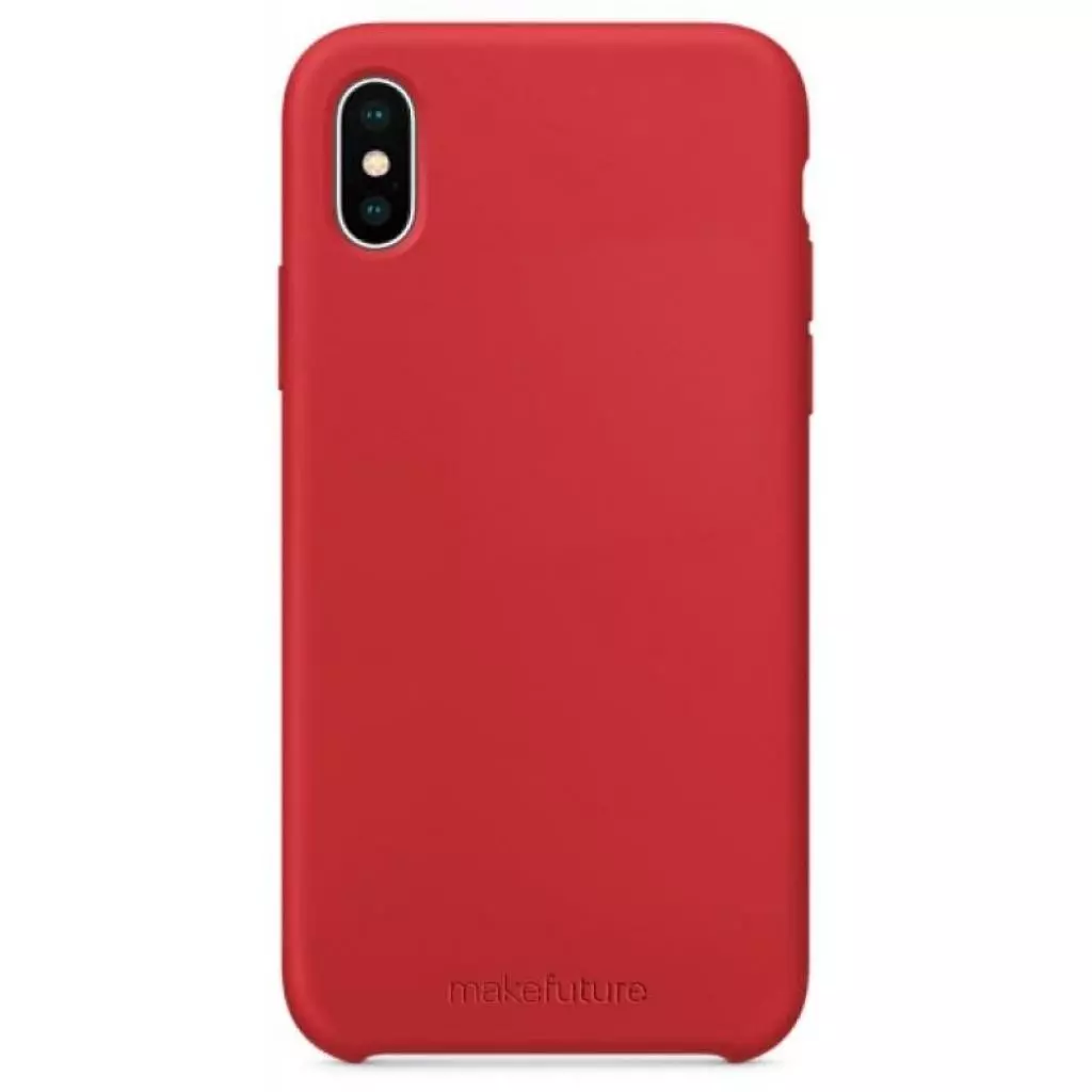 Чехол для моб. телефона MakeFuture Silicone Case Apple iPhone X Red (MCS-AIXRD)