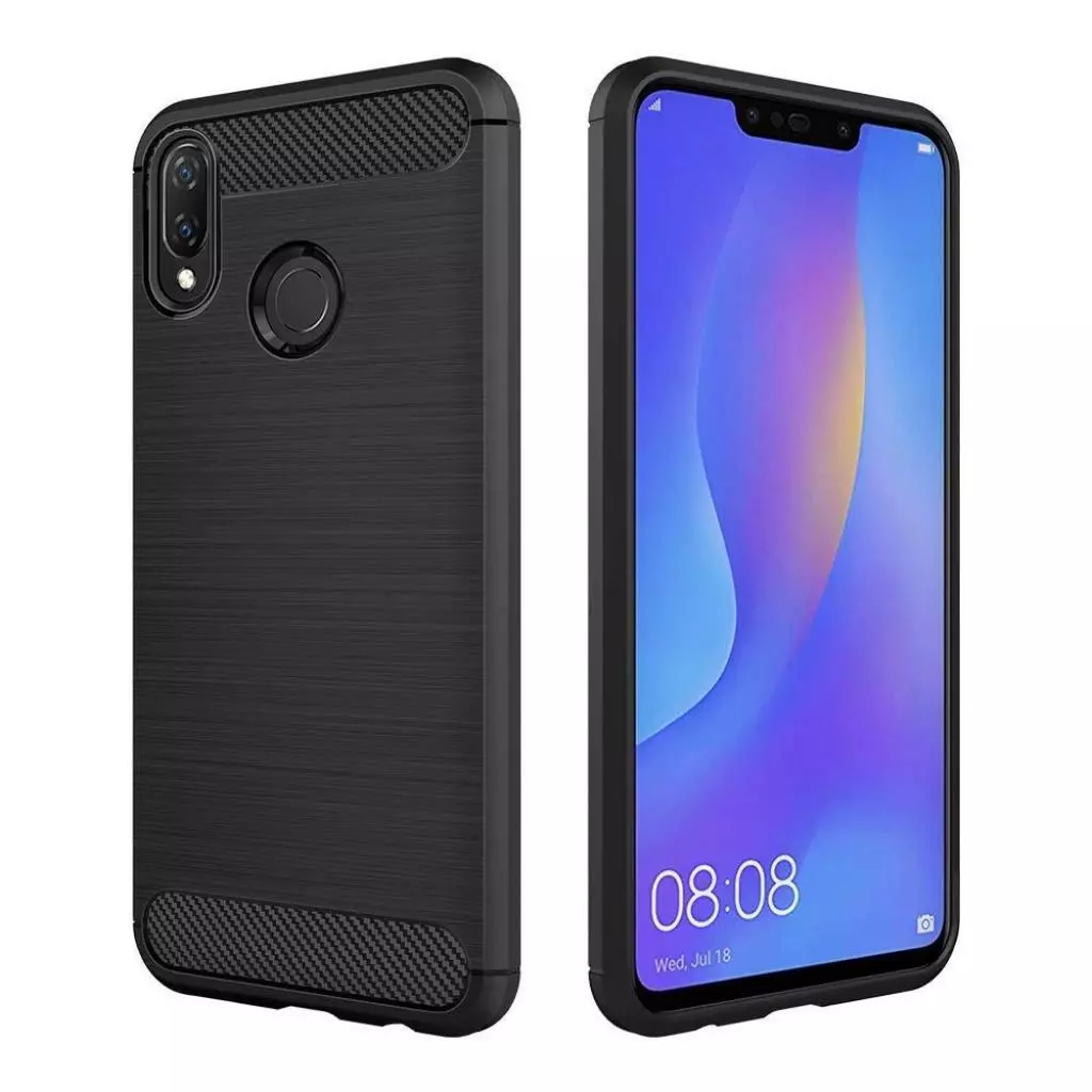 Чехол для моб. телефона Laudtec для Huawei P Smart Plus Carbon Fiber (Black) (LT-PSTP) - 1