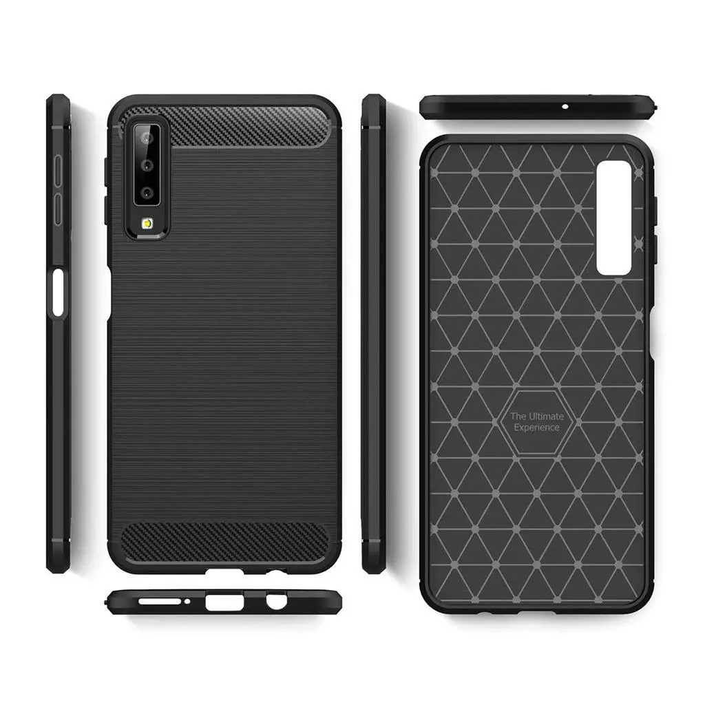 Чехол для моб. телефона Laudtec для Galaxy A7 2018/A750 Carbon Fiber (Black) (LT-SGA72018) - 2