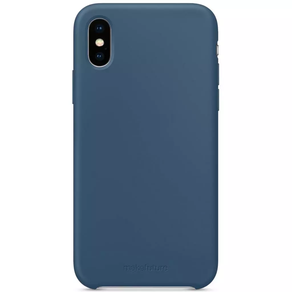 Чехол для моб. телефона MakeFuture Silicone Case Apple iPhone XS Blue (MCS-AIXSBL) - 1 Чехол для моб. телефона MakeFuture Silicone Case Apple iPhone XS Blue (MCS-AIXSBL) - 1