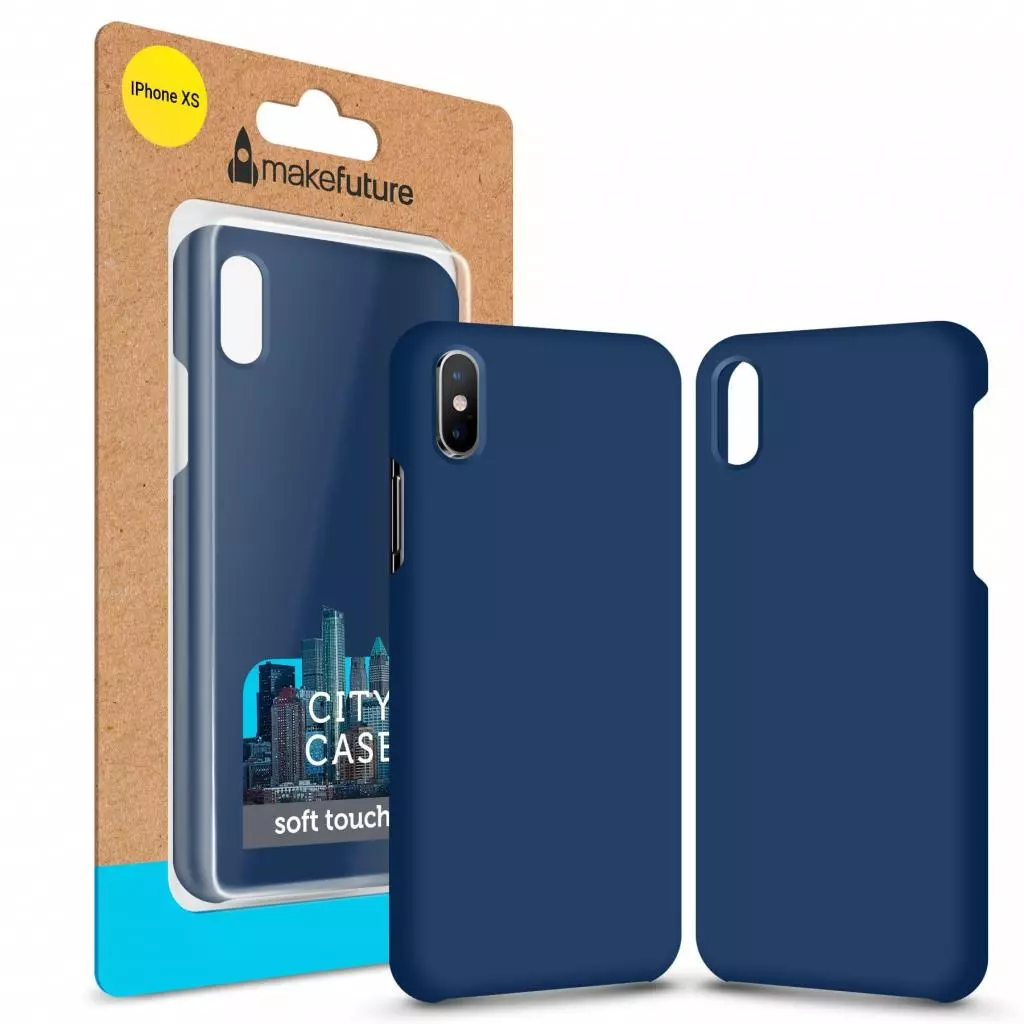 Чехол для моб. телефона MakeFuture City Case (PC) Apple iPhone XS Blue (MCC-AIXSBL)