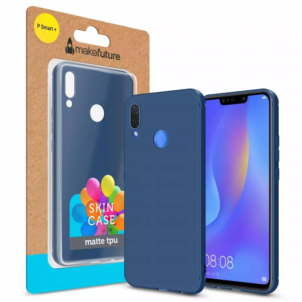 Чехол для моб. телефона MakeFuture Skin Case Huawei P Smart Plus Blue (MCSK-HUPSPBL)
