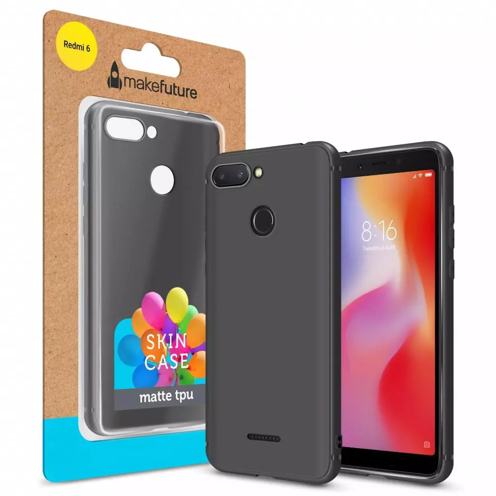 Чехол для моб. телефона MakeFuture Skin Case Xiaomi Redmi 6 Black (MCSK-XR6BK)