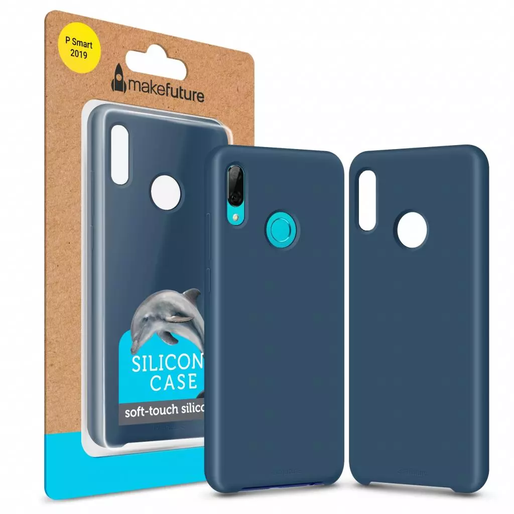 Чехол для моб. телефона MakeFuture Silicone Case Huawei P Smart 2019 Blue (MCS-HUPS19BL)