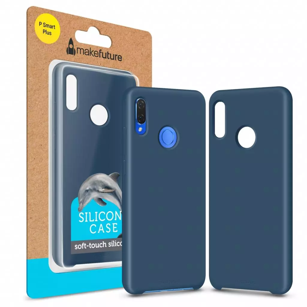 Чехол для моб. телефона MakeFuture Silicone Case Huawei P Smart Plus Blue (MCS-HUPSPBL)