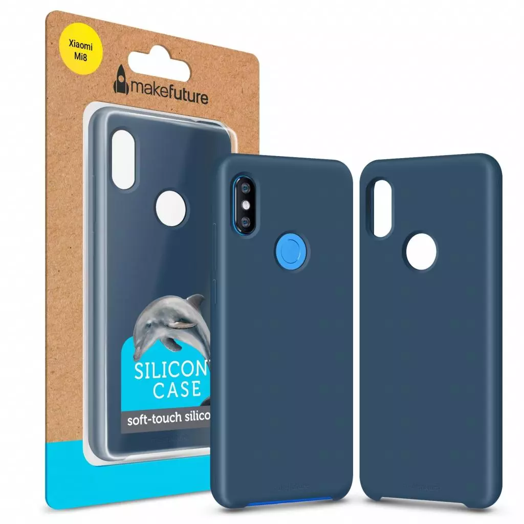 Чехол для моб. телефона MakeFuture Silicone Case Xiaomi Mi8 Blue (MCS-XM8BL)