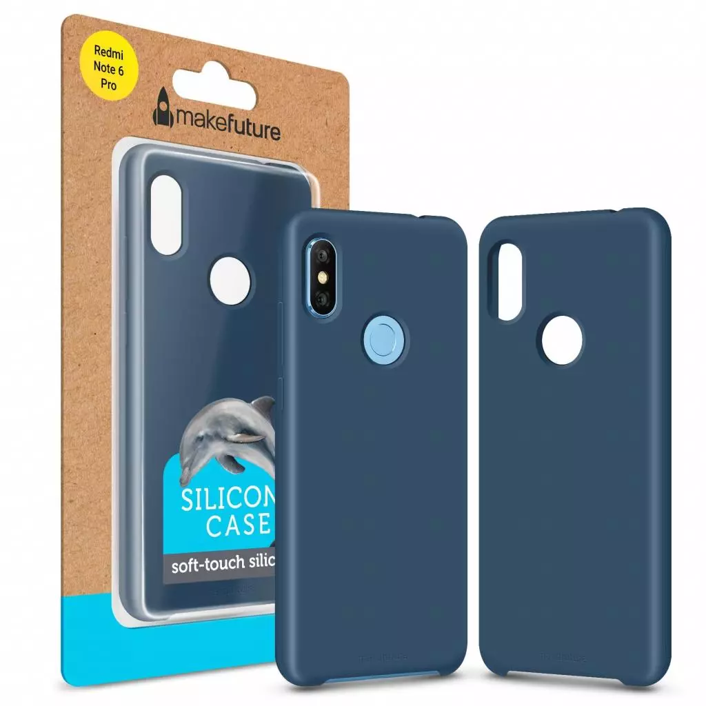 Чехол для моб. телефона MakeFuture Silicone Case Xiaomi Redmi Note 6 Pro Blue (MCS-XRN6PBL)