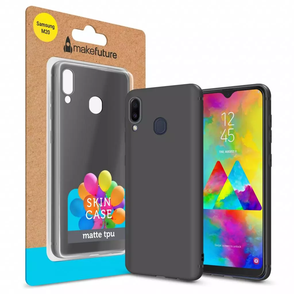 Чехол для моб. телефона MakeFuture Skin Case Samsung M20 (M205) Black (MCSK-SM205BK)