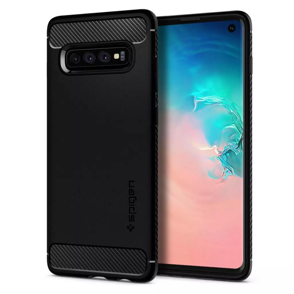Чехол для моб. телефона Spigen Galaxy S10 Rugged Armor Matte Black (605CS25800) - 1 Чехол для моб. телефона Spigen Galaxy S10 Rugged Armor Matte Black (605CS25800) - 1