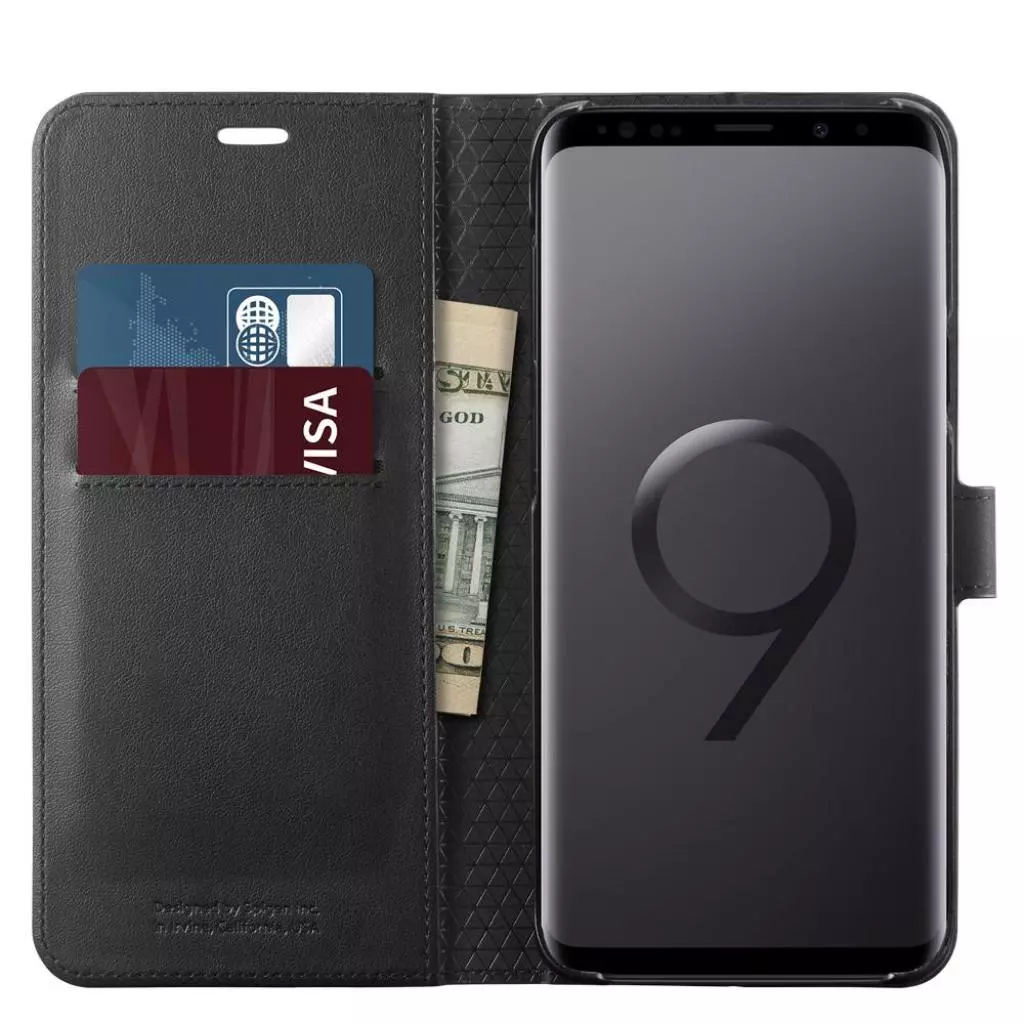 Чехол для моб. телефона Spigen Galaxy S9+ Wallet S Black (593CS22957) - 1 Чехол для моб. телефона Spigen Galaxy S9+ Wallet S Black (593CS22957) - 1