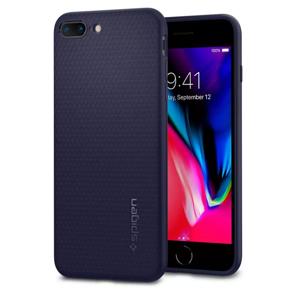 Чехол для моб. телефона Spigen iPhone 8 Plus/7 Plus Liquid Air Midnight Blue (043CS21191) - 2