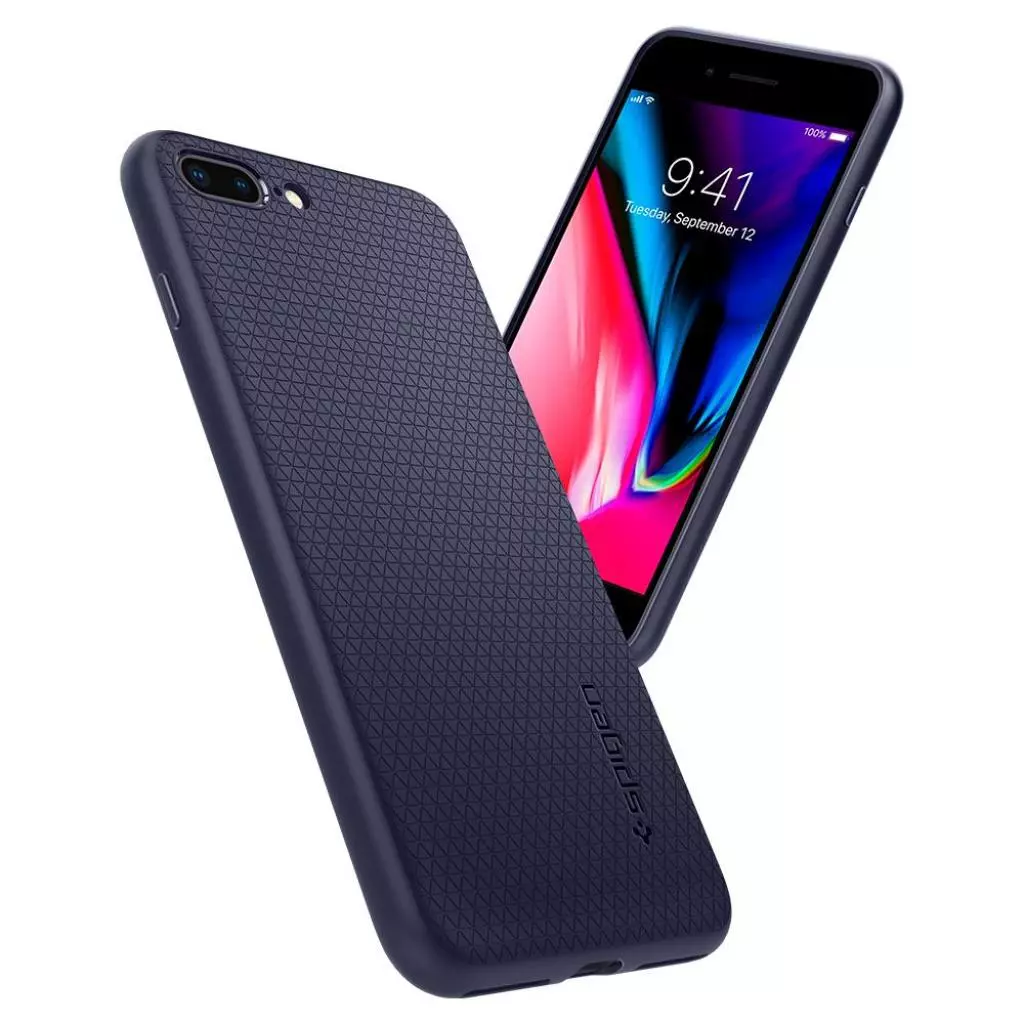 Чехол для моб. телефона Spigen iPhone 8 Plus/7 Plus Liquid Air Midnight Blue (043CS21191) - 4