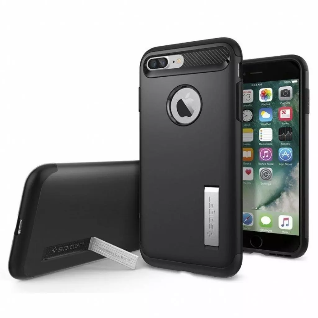 Чехол для моб. телефона Spigen iPhone 8 Plus/7 Plus Slim Armor Black (043CS20648) - 1 Чехол для моб. телефона Spigen iPhone 8 Plus/7 Plus Slim Armor Black (043CS20648) - 1