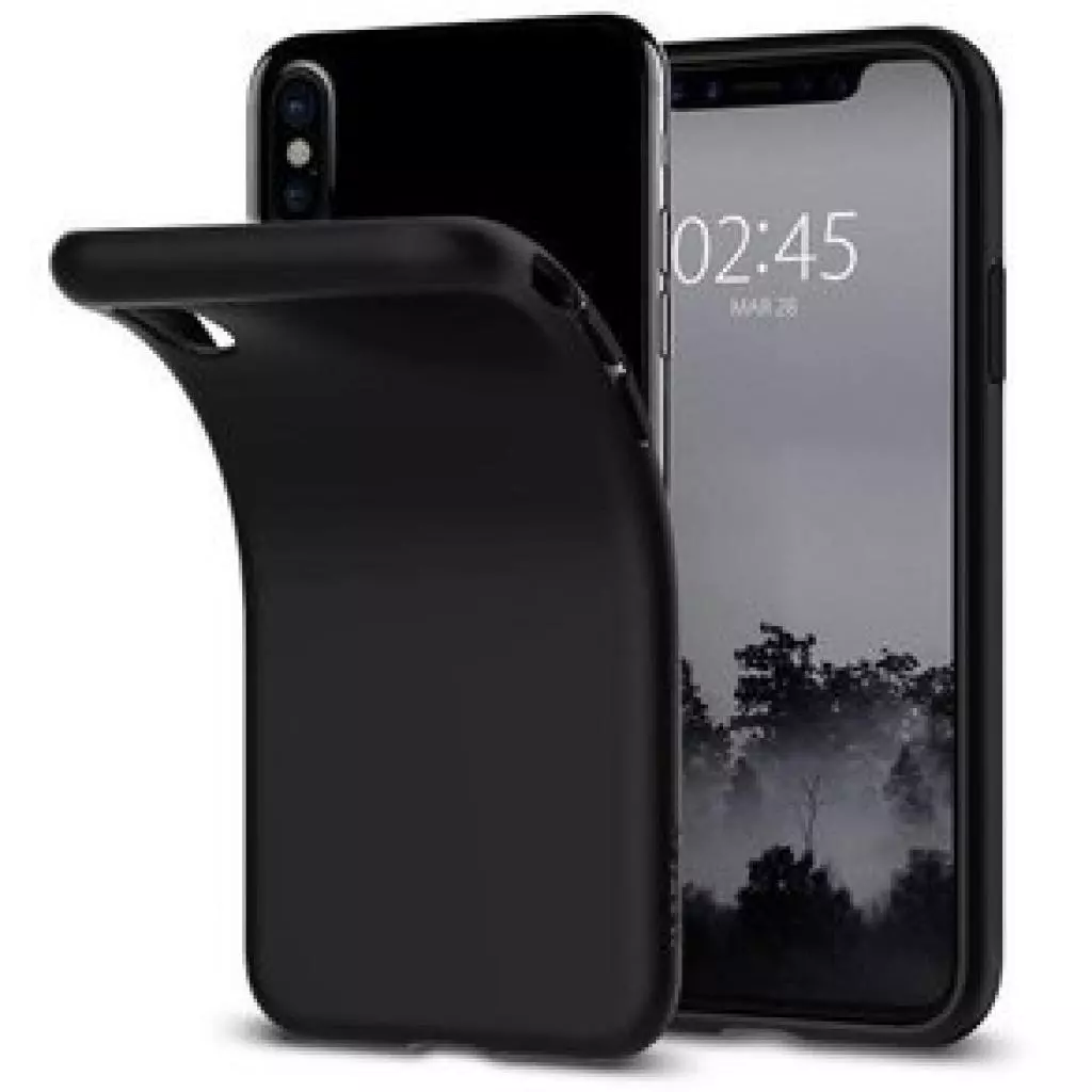 Чехол для моб. телефона Spigen iPhone X Liquid Crystal Matte Black (057CS22119) - 3 Чехол для моб. телефона Spigen iPhone X Liquid Crystal Matte Black (057CS22119) - 3