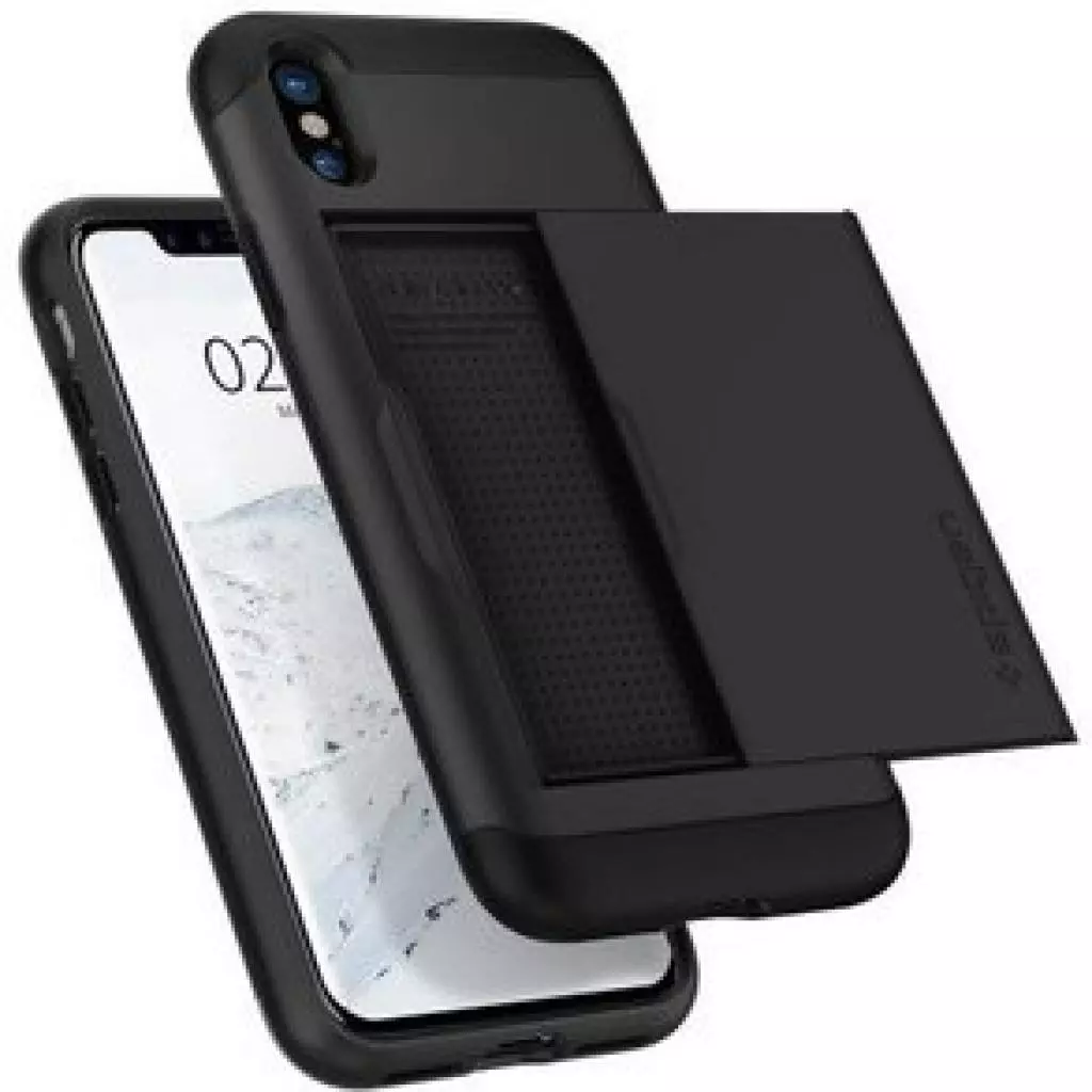 Чехол для моб. телефона Spigen iPhone X Slim Armor CS Black (057CS22155) - 2