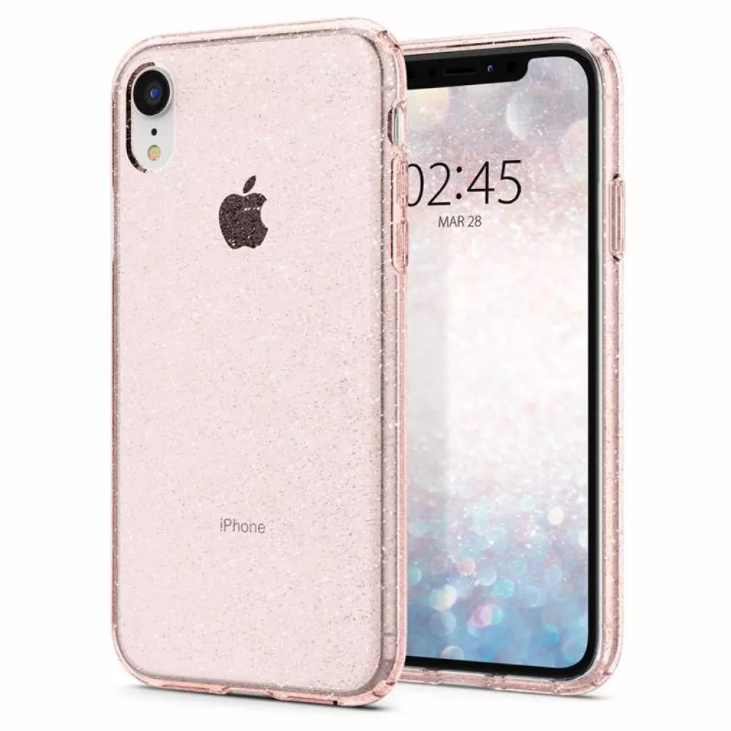 Чехол для моб. телефона Spigen iPhone XR Liquid Crystal Glitter Rose Quartz (064CS24868) - 1