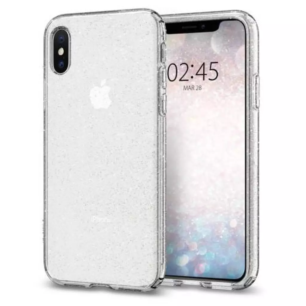 Чехол для моб. телефона Spigen iPhone XS Liquid Crystal Glitter Crystal Quartz (063CS25111) - 1 Чехол для моб. телефона Spigen iPhone XS Liquid Crystal Glitter Crystal Quartz (063CS25111) - 1