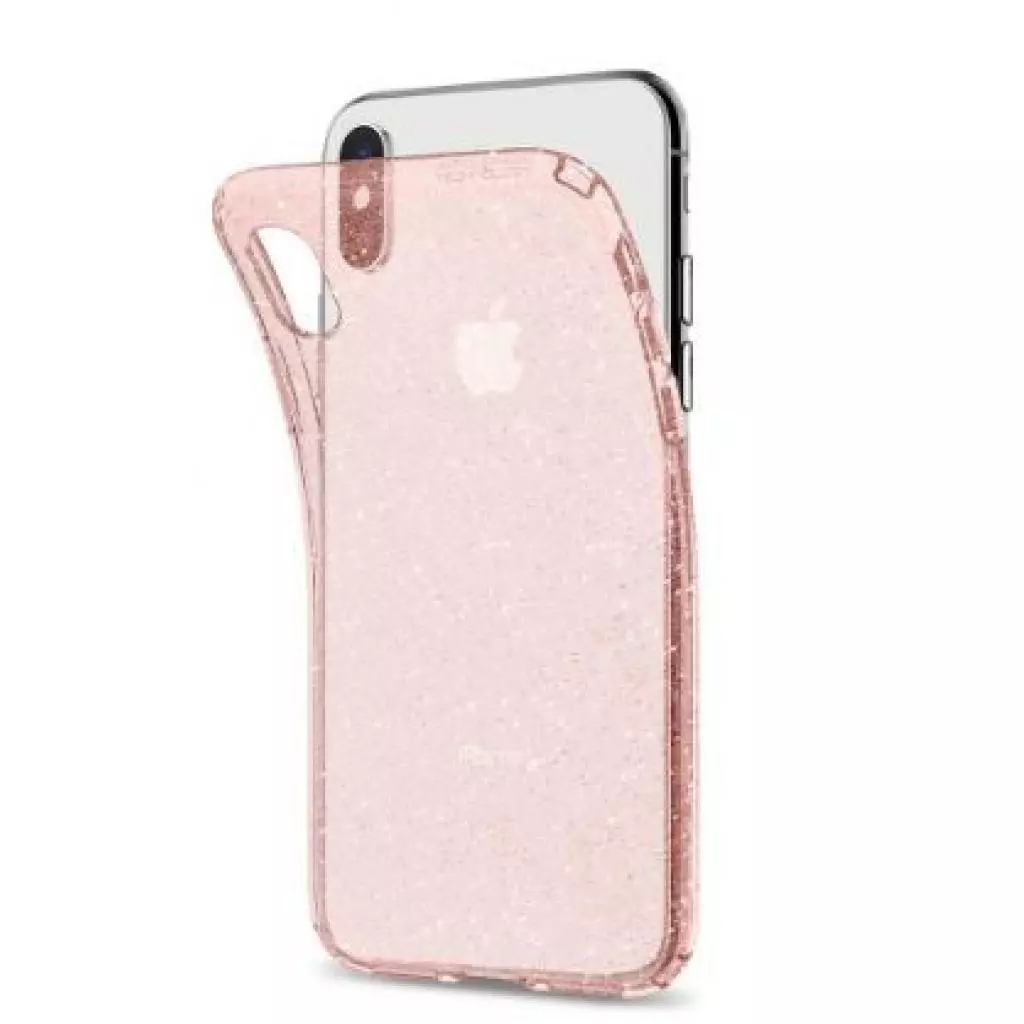 Чехол для моб. телефона Spigen iPhone XS Liquid Crystal Glitter Rose Quartz (063CS25112) - 1 Чехол для моб. телефона Spigen iPhone XS Liquid Crystal Glitter Rose Quartz (063CS25112) - 1