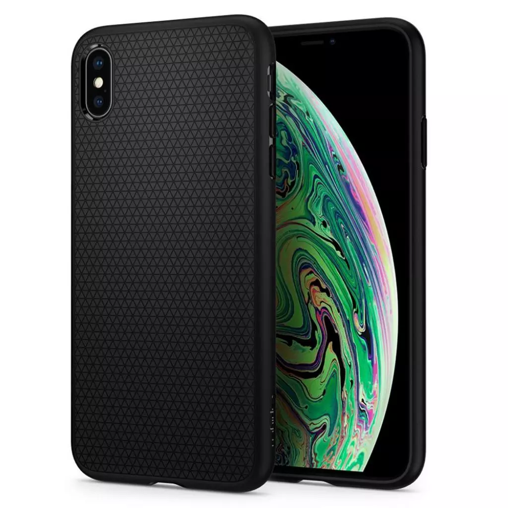 Чехол для моб. телефона Spigen iPhone XS Max Liquid Air Matte Black (065CS25126) - 1