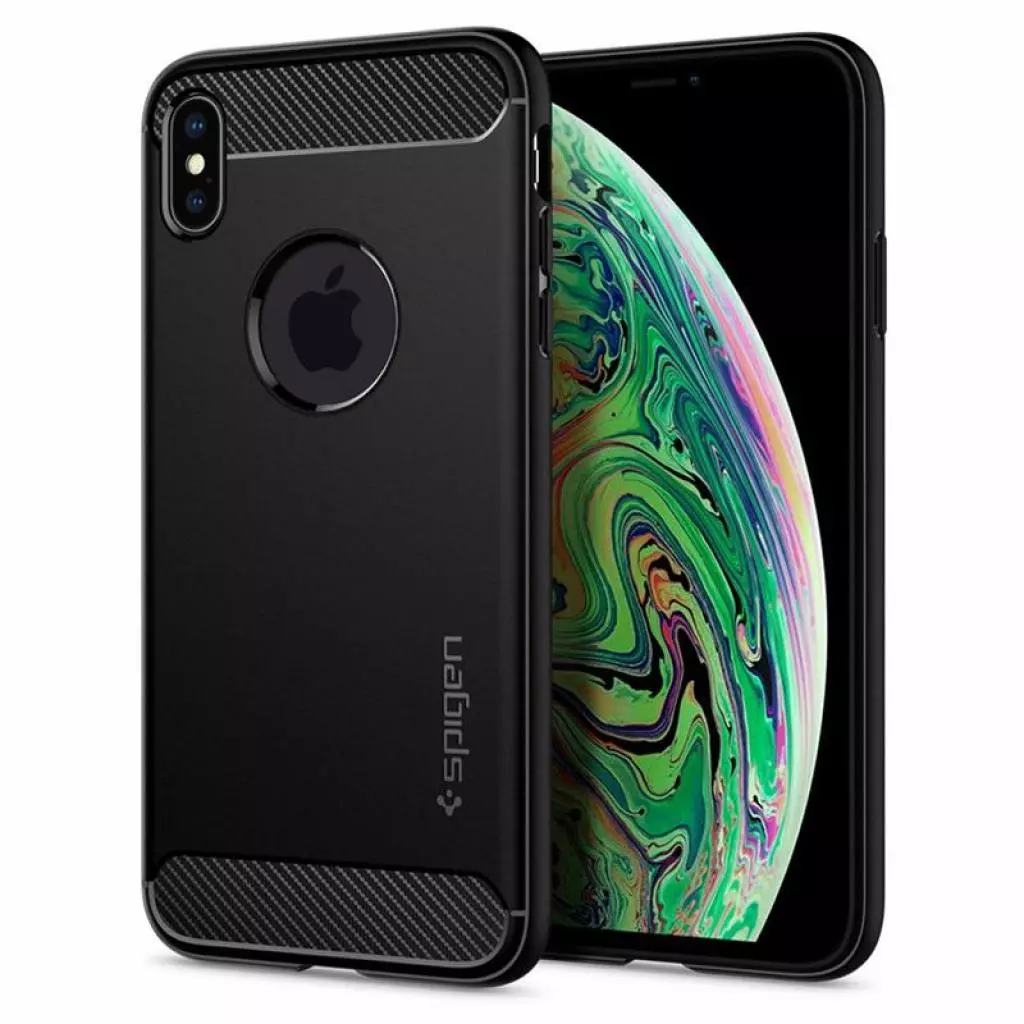 Чехол для моб. телефона Spigen iPhone XS Max Rugged Armor Matte Black (065CS25125) - 1 Чехол для моб. телефона Spigen iPhone XS Max Rugged Armor Matte Black (065CS25125) - 1