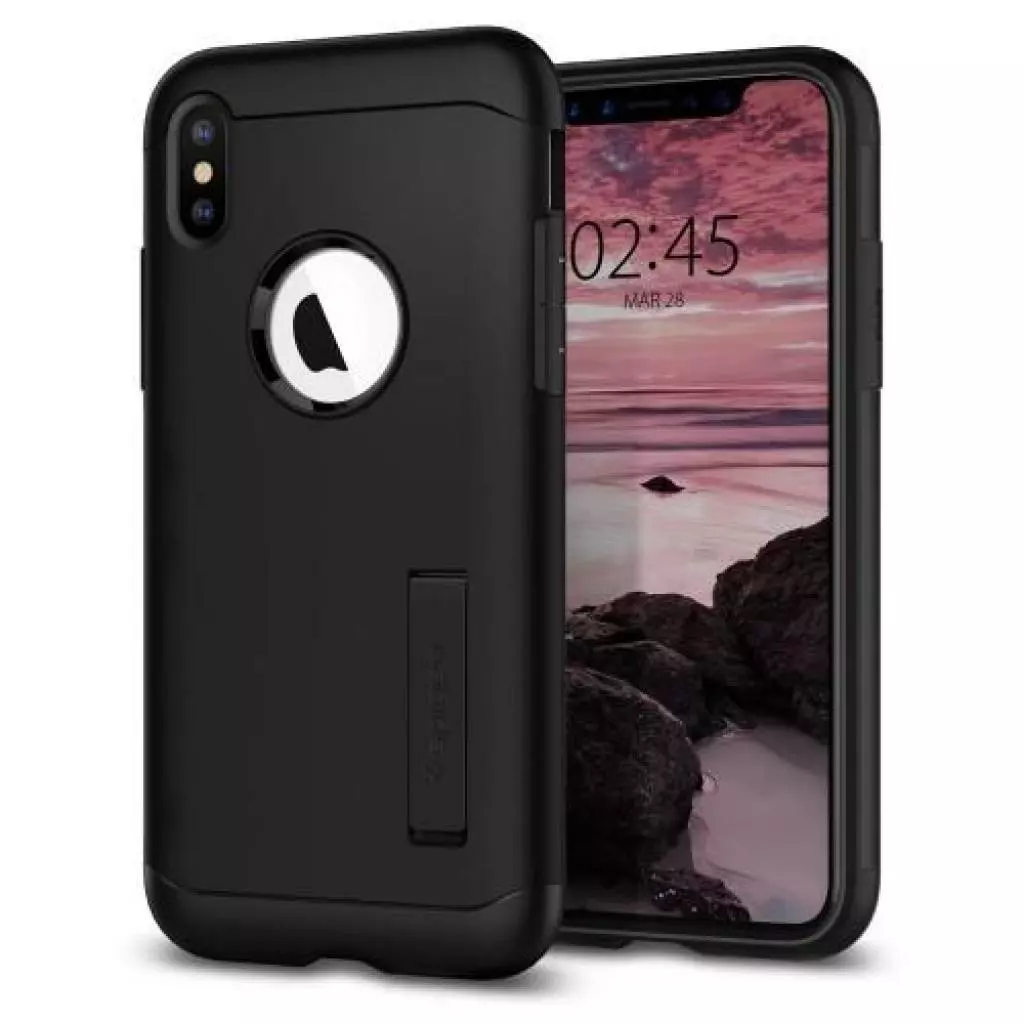 Чехол для моб. телефона Spigen iPhone XS Max Slim Armor Black (065CS25156) - 1