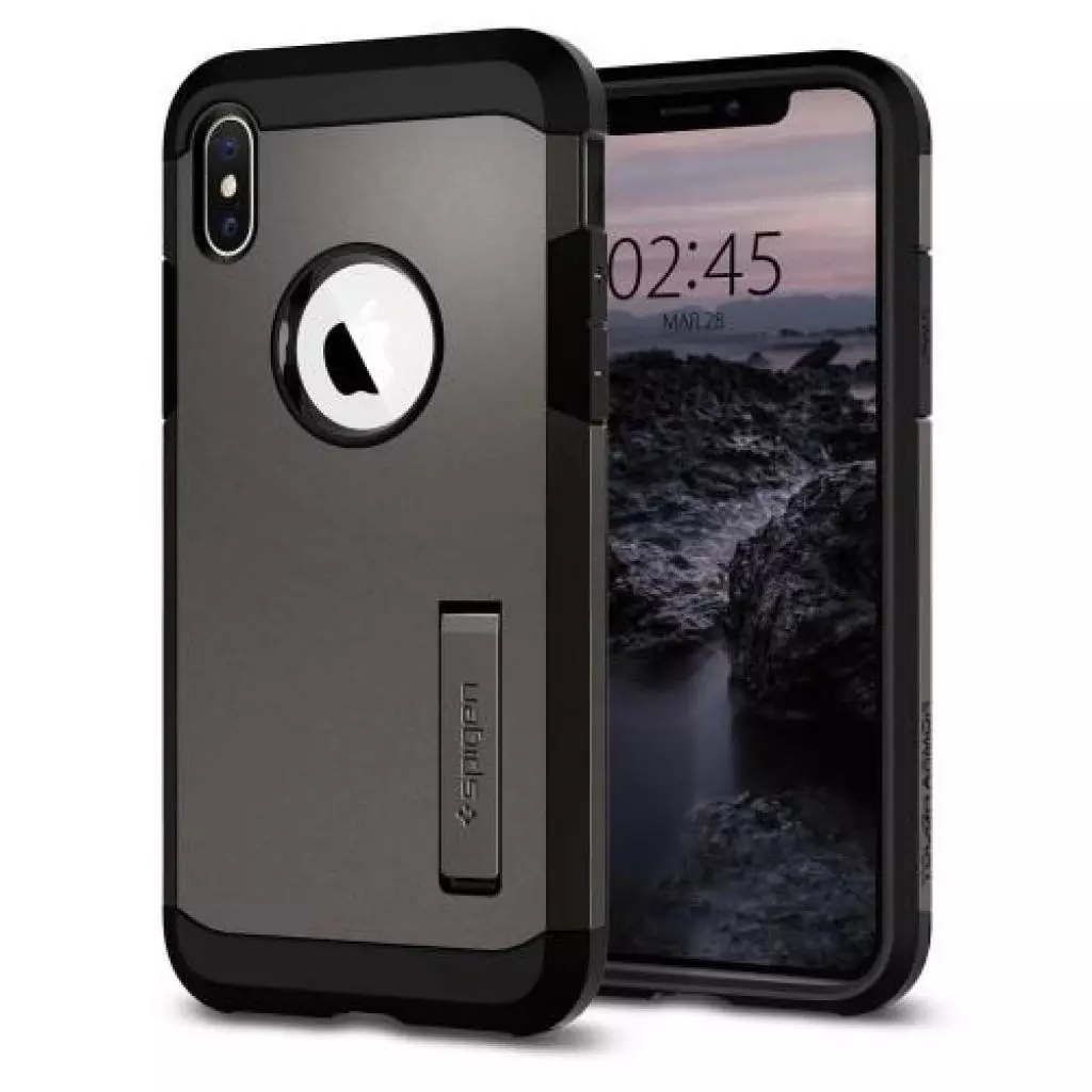 Чехол для моб. телефона Spigen iPhone XS Tough Armor Gunmetal (063CS25119) - 1