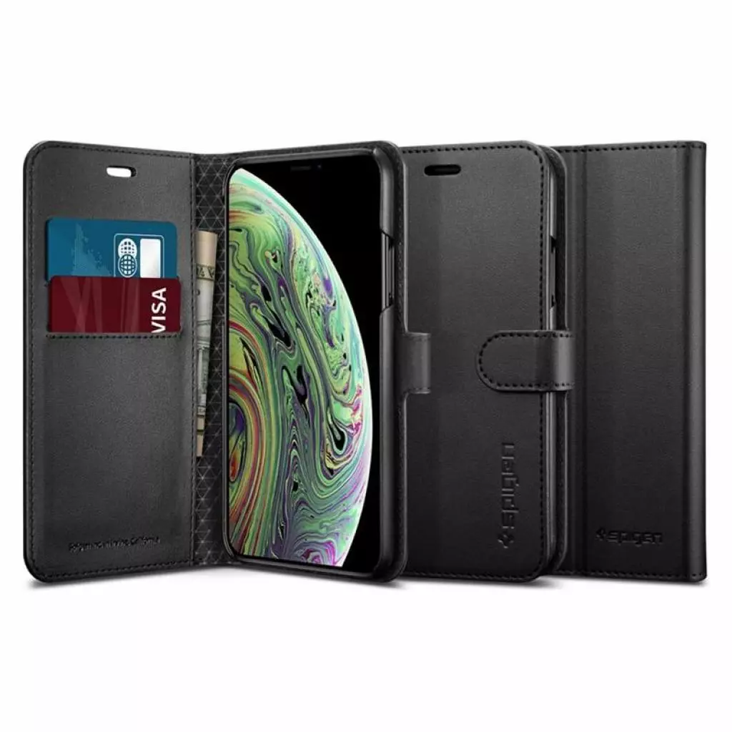 Чехол для моб. телефона Spigen iPhone XS Wallet S Black (063CS25120) - 1