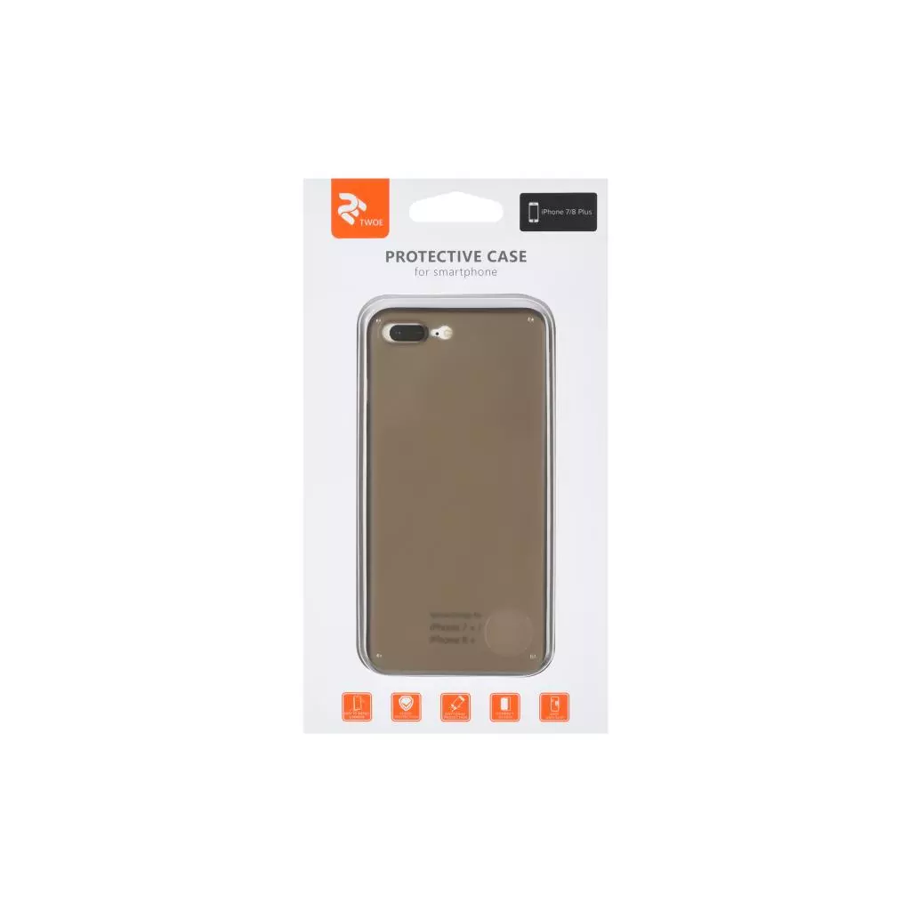 Чехол для моб. телефона 2E Apple iPhone 7/8 Plus, UT Case Grey (2E-IPH-7/8P-MCUTGR) - 3