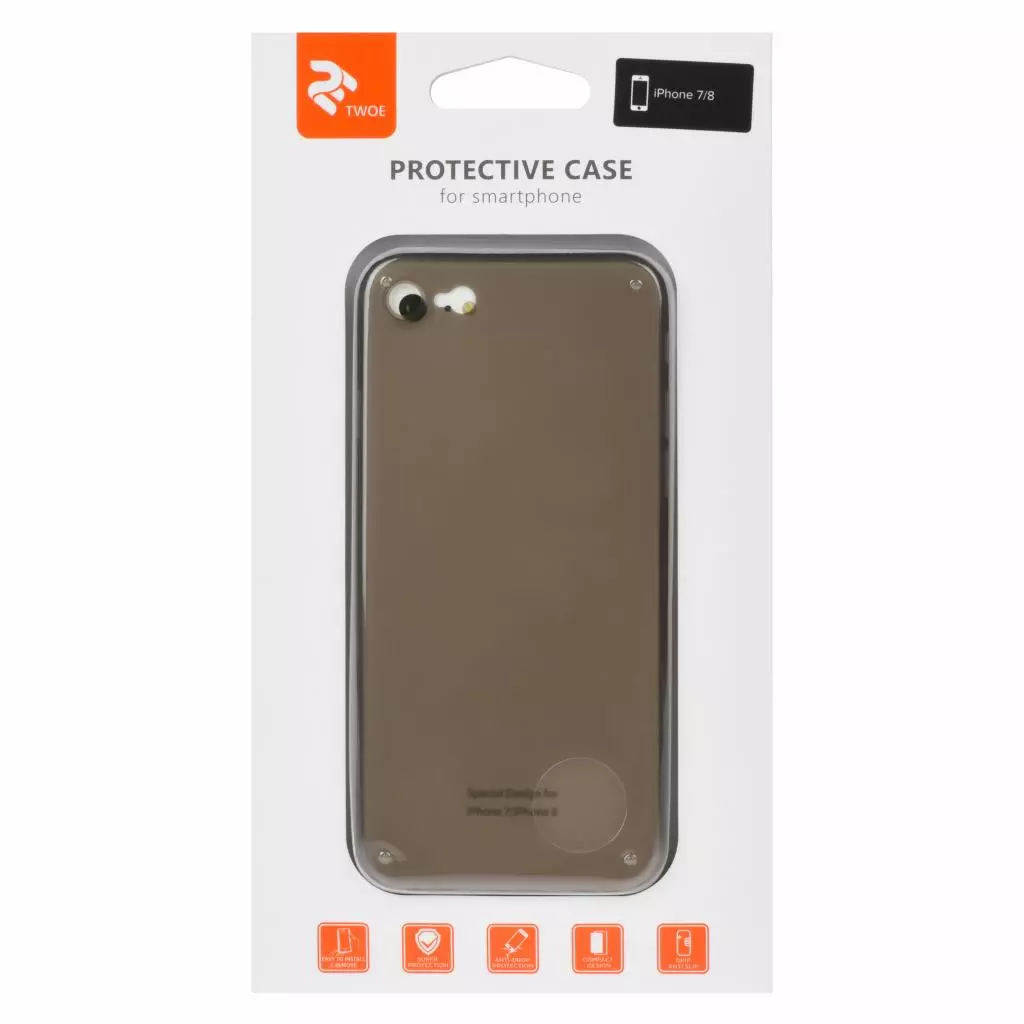 Чехол для моб. телефона 2E Apple iPhone 7/8, UT Case Grey (2E-IPH-7/8-MCUTGR) - 4 Чехол для моб. телефона 2E Apple iPhone 7/8, UT Case Grey (2E-IPH-7/8-MCUTGR) - 4