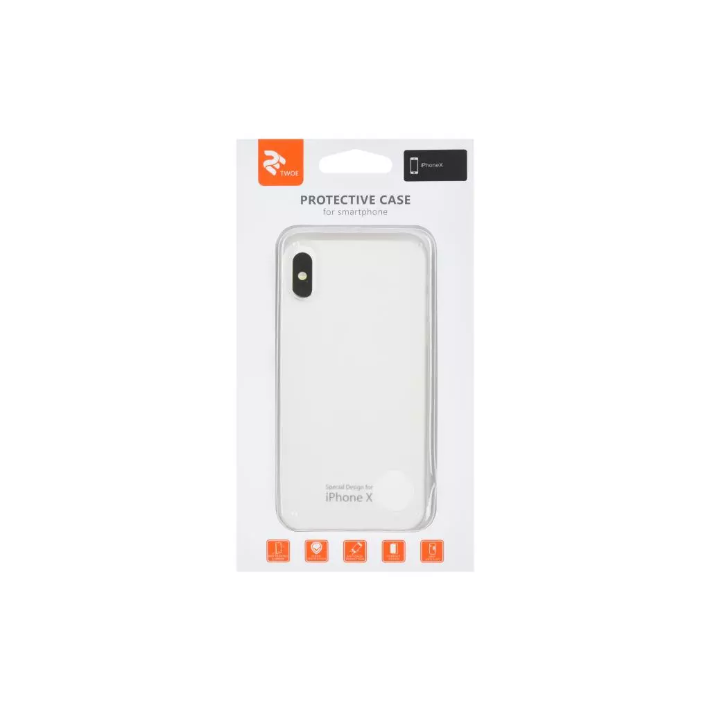 Чехол для моб. телефона 2E Apple iPhoneX, UT Case White (2E-IPH-X-MCUTW) - 3 Чехол для моб. телефона 2E Apple iPhoneX, UT Case White (2E-IPH-X-MCUTW) - 3
