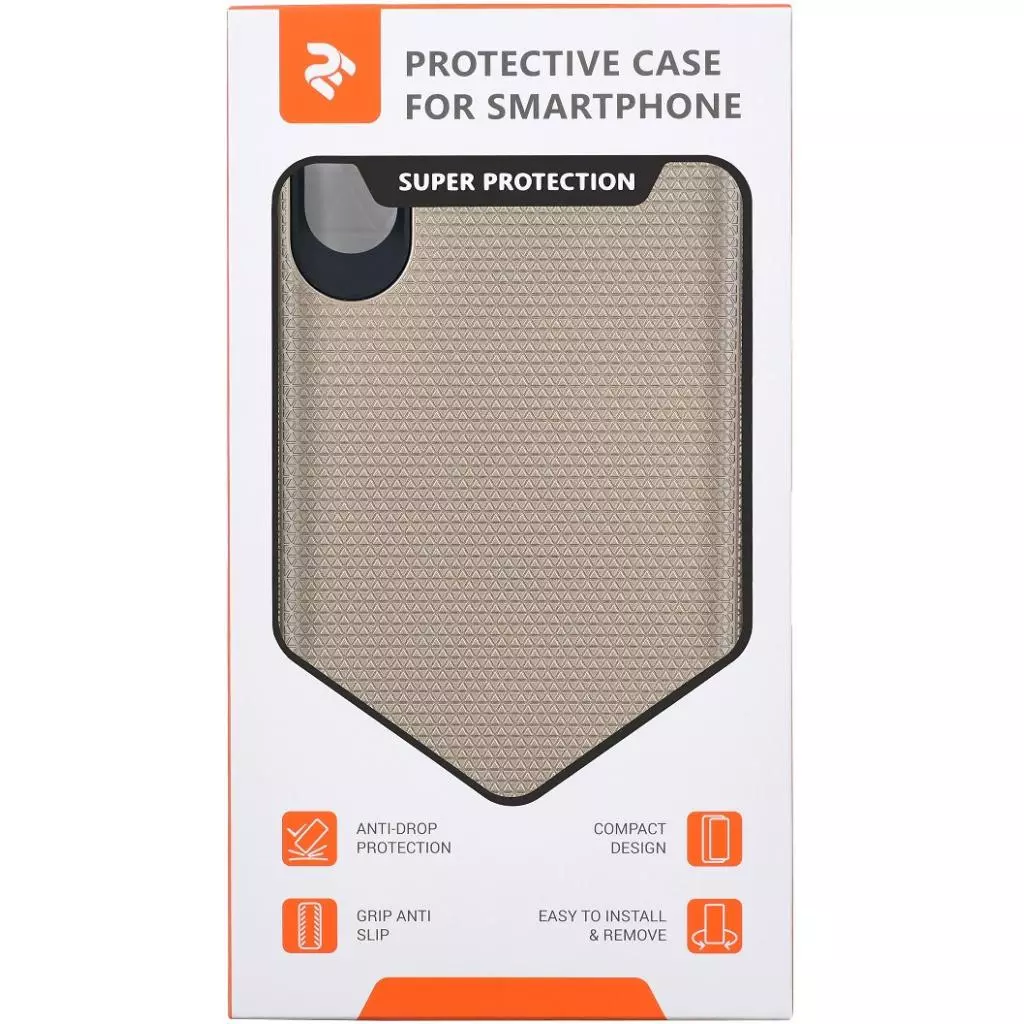 Чехол для моб. телефона 2E Apple iPhone XS, Triangle, Gold (2E-IPH-XS-TKTLGD) - 2