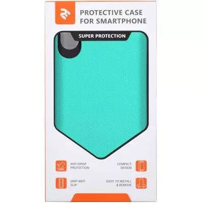 Чехол для моб. телефона 2E Apple iPhone XS, Triangle, Mint (2E-IPH-XS-TKTLMT) - 2 Чехол для моб. телефона 2E Apple iPhone XS, Triangle, Mint (2E-IPH-XS-TKTLMT) - 2