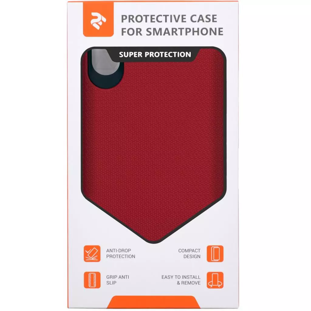 Чехол для моб. телефона 2E Apple iPhone XS, Triangle, Red (2E-IPH-XS-TKTLRD) - 2