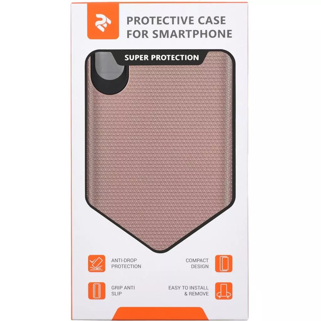 Чехол для моб. телефона 2E Apple iPhone XS, Triangle, Rose gold (2E-IPH-XS-TKTLRG) - 2