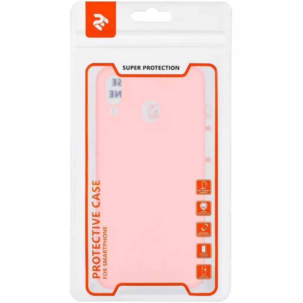 Чехол для моб. телефона 2E Samsung Galaxy M20, Soft touch, Baby pink (2E-G-M20-AOST-BP) - 2