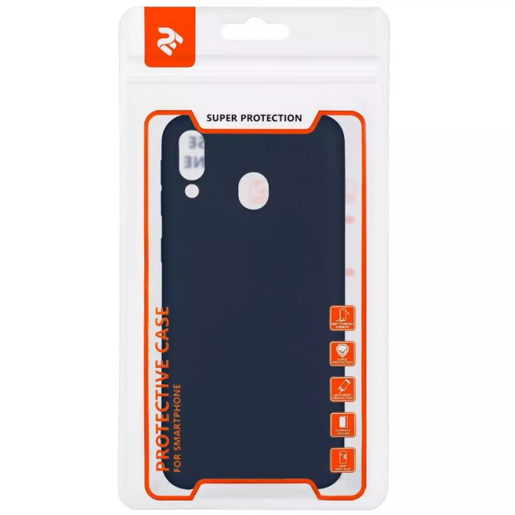 Чехол для моб. телефона 2E Samsung Galaxy M20, Soft touch, Navy (2E-G-M20-AOST-NV) - 2 Чехол для моб. телефона 2E Samsung Galaxy M20, Soft touch, Navy (2E-G-M20-AOST-NV) - 2