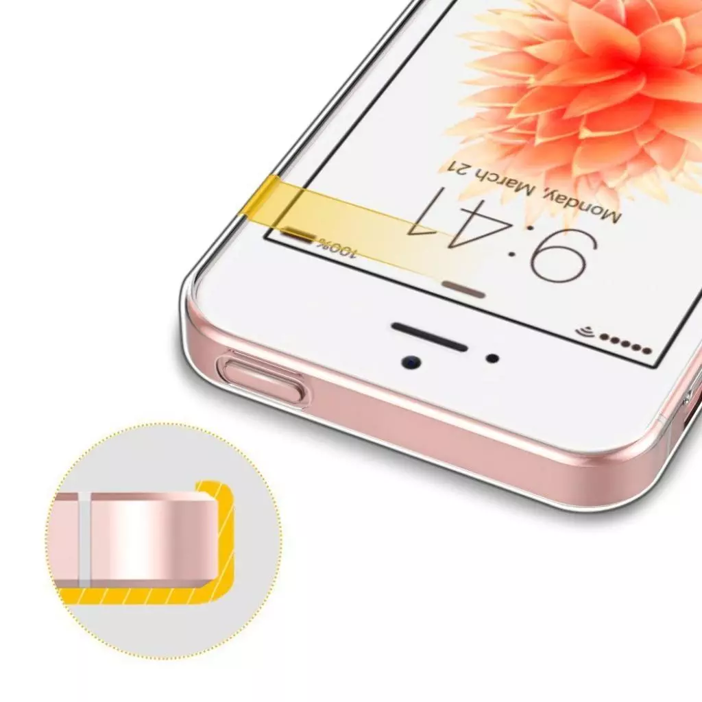 Чехол для моб. телефона Laudtec для iPhone 5/SE Clear tpu (Transperent) (LC-IP5SET) - 6