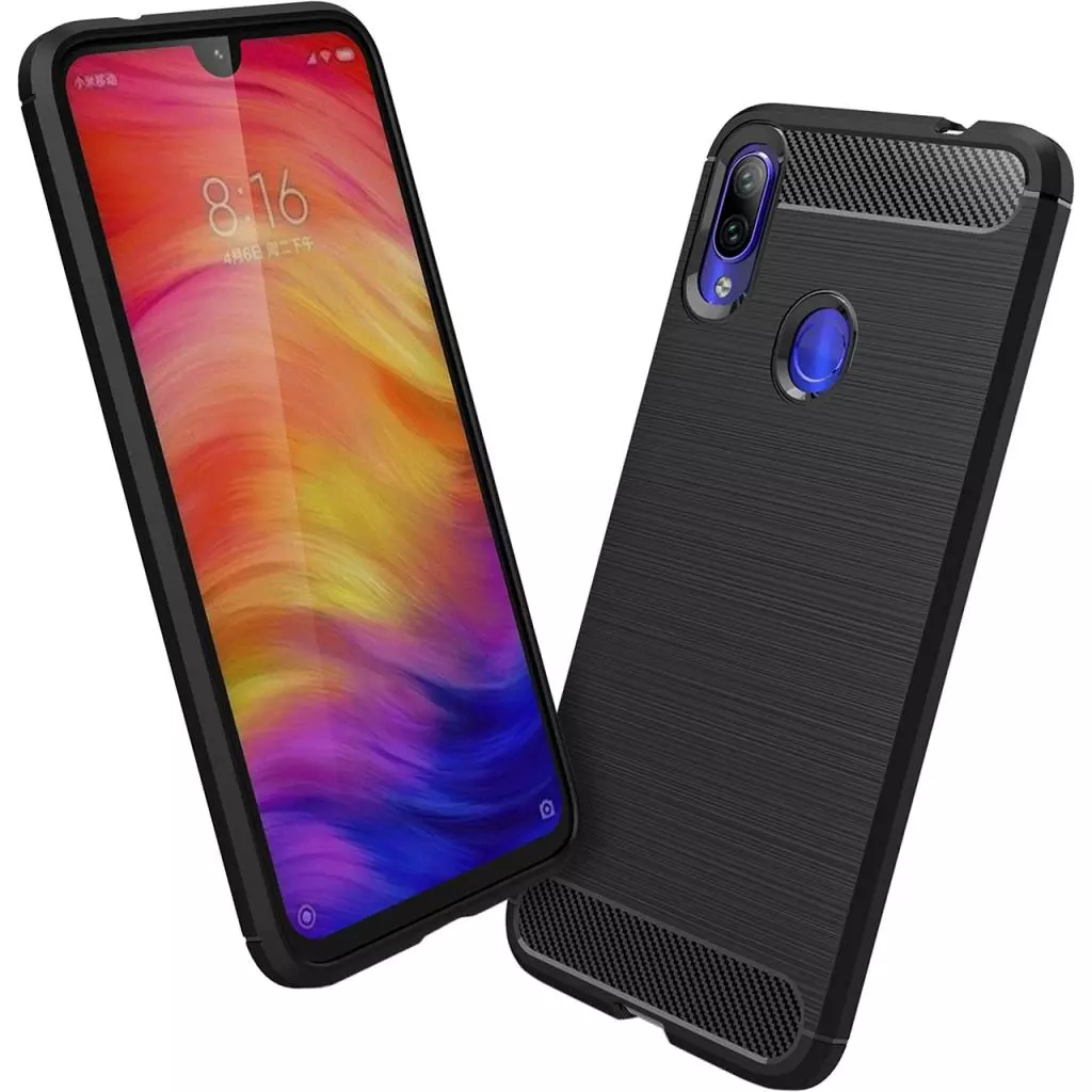 Чехол для моб. телефона Laudtec для Xiaomi Redmi Note 7 Carbon Fiber (Black) (LT-XRN7) - 1